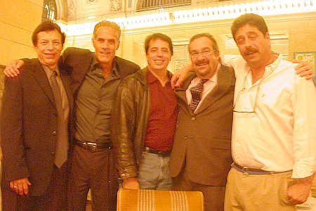 From left to right:  Larry Gross, Howard Meltzer, Michael 'Nuch' Nucero, Josh Levine and Marshall Krimsky.