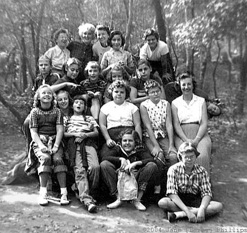 Kew Gardens Girl Scout Troop 4-76 October, 1955.