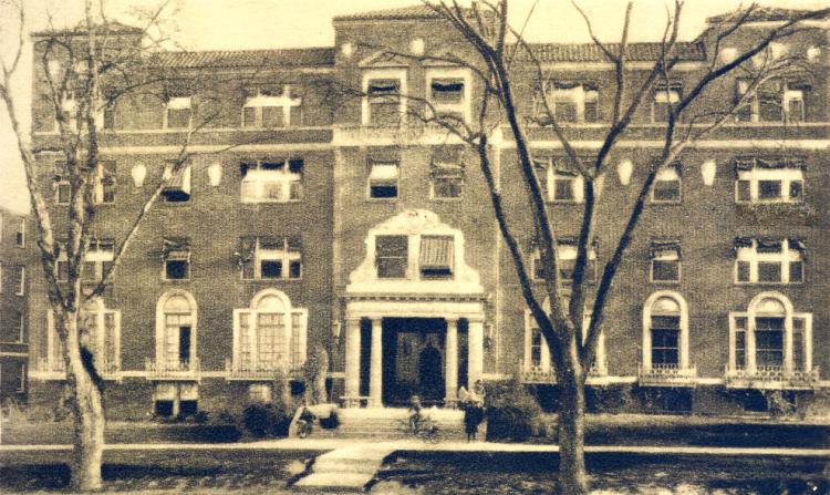 The Kew Arlington Court Apartments on Union Turnpike in Kew Gardens, NY [probably pre-1930].