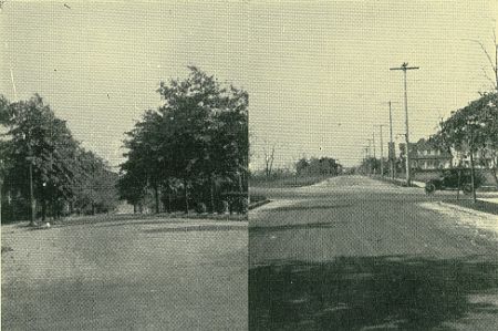 Austin Street morth and south of Union Turnpike c. 1925 in Kew Gardens, NY.