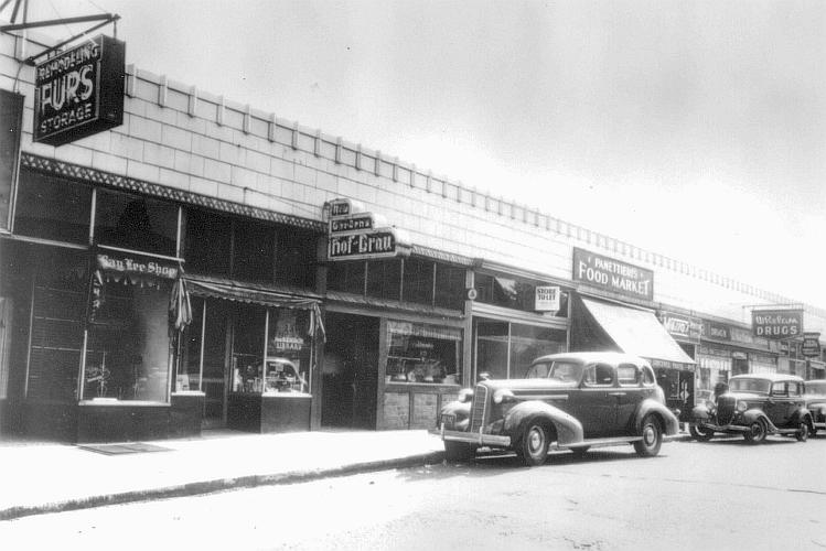 The east side of Lefferts Boulevard, c. 1941.