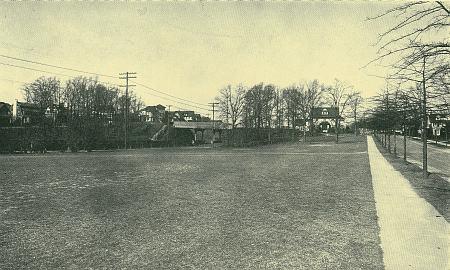 The site of the future Austin Arms Apartments (formerly, the West Virginia Apartments), Austin Street at Mowbray Drive, Kew Gardens, NY, c. 1926.