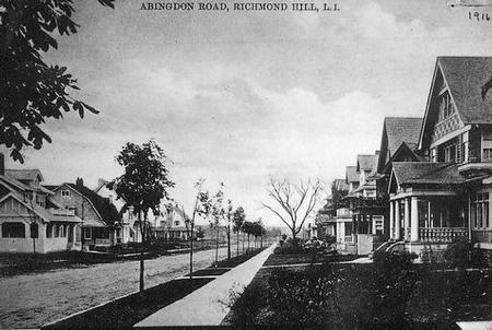 Abingdon Road east of Lefferts Boulevard, Kew Gardens, NY.