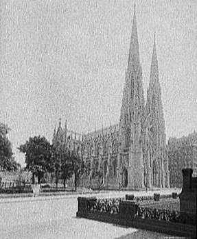 St. Patrick's Cathedral in New York City, circa 1907.