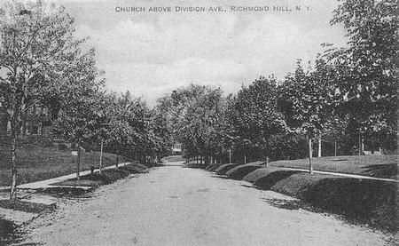 Looking north on Church (118th) Street from Curzon Road toward Metropolitan Avenue, North Richmond Hill, NY.