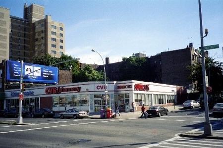 The site of the former Colonial Garage at Queens Boulevard and 78th Avenue, Kew Gardens, NY, 2002.