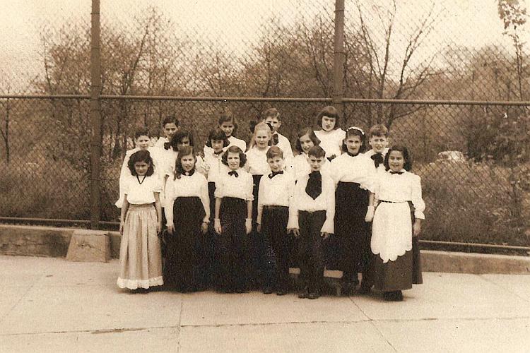 PS99 School Yard c. 1950.