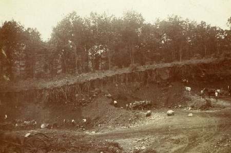 The quarry at Maple Grove Cemetery in North Richmond Hill (Kew Gardens), NY.